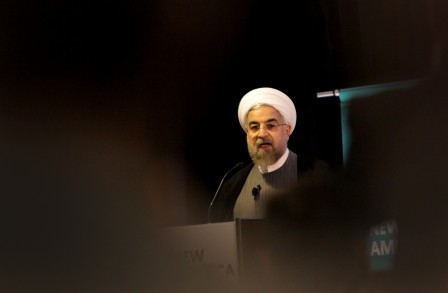 Iranian President Rouhani Gives Talk In New York Ahead Of UN Address