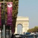 Les Champs-Elysées aux couleurs du Qatar