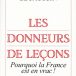 Les donneurs de leçons, de Nicolas Lecaussin