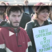 Sur le pont Chauderon à Lausanne, voitures bloquées par un «petit déj’» pour le climat