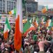 L’Irlande se réveille ! Des milliers de patriotes irlandais manifestent dans le centre de Dublin pour protester contre l’arrivée massive de migrants en Irlande.