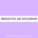 Reductio ad Hitlerum.