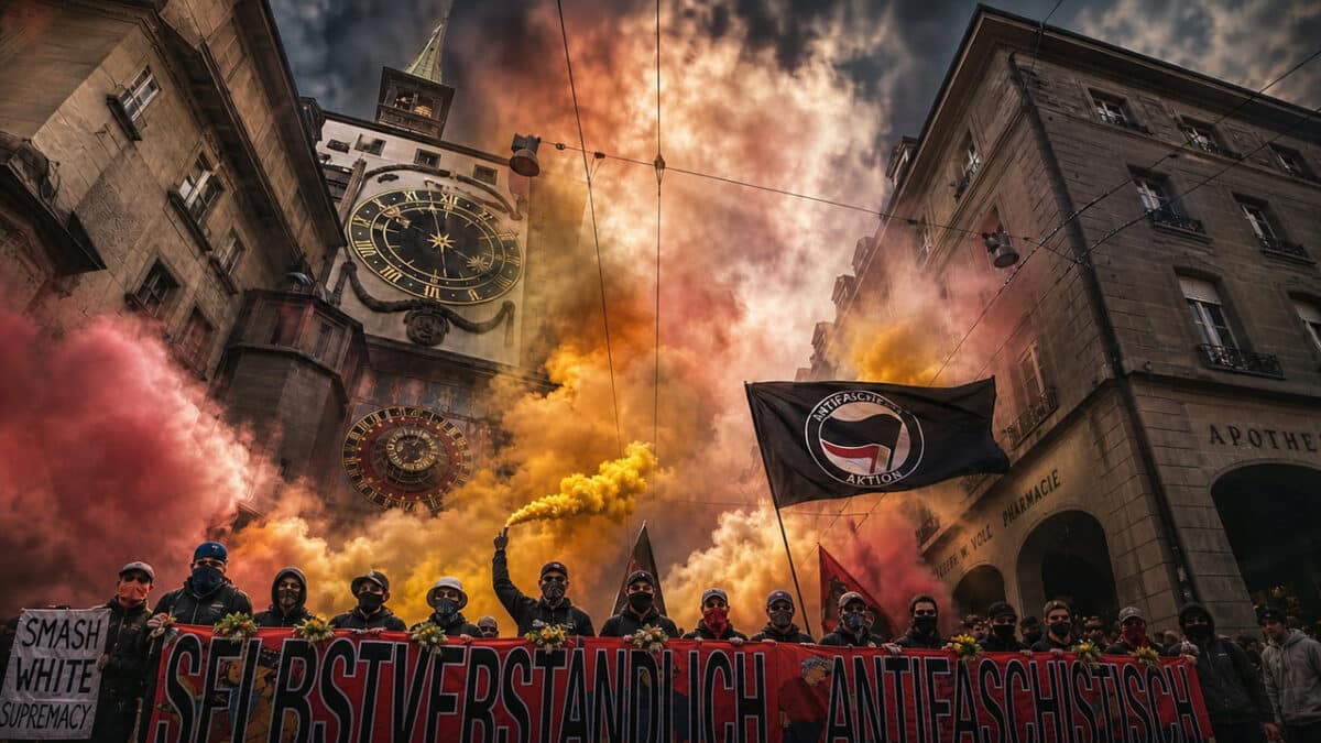 À Berne, les antifas défient encore et toujours l’État de droit