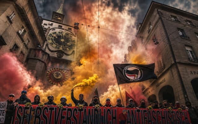 À Berne, les antifas défient encore et toujours l’État de droit