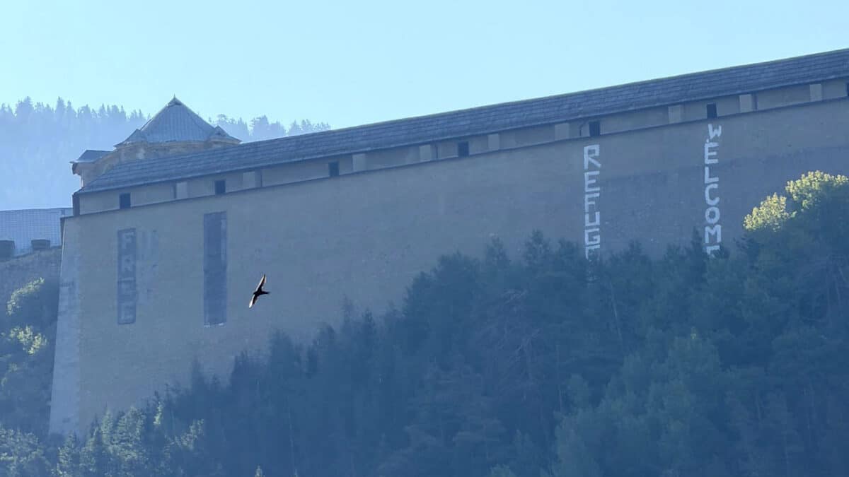 Un fort classé à l'Unesco de nouveau taggé à Briançon