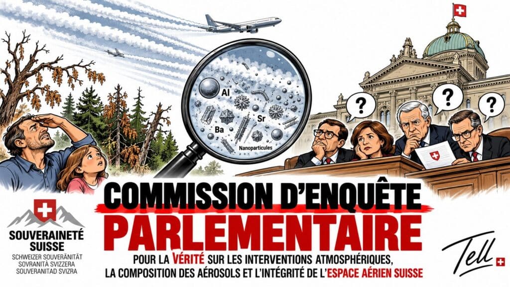 « À l'approche des débats sur la neutralité suisse et l'initiative du 27 septembre, l'intégrité de notre souveraineté aérienne est au cœur du sujet. » Illustration : © Tell