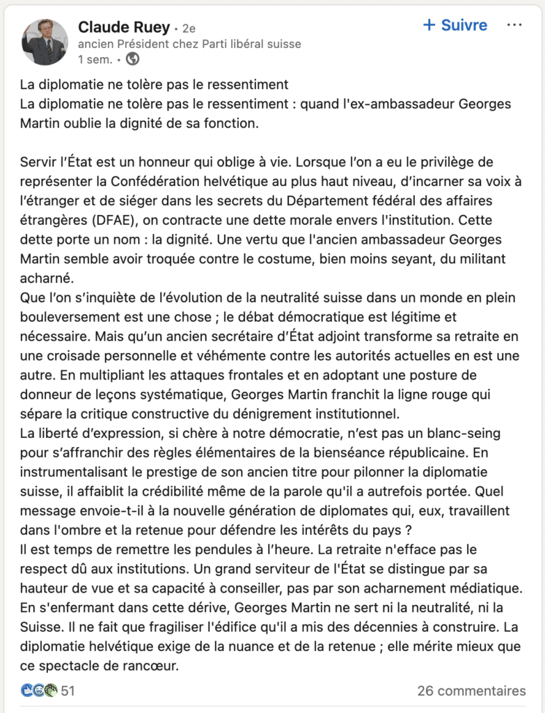 Lorsqu’un diagnostic dérange et que les arguments de fond font défaut, on déplace le débat sur le terrain de la convenance, du ton et de la bienséance...