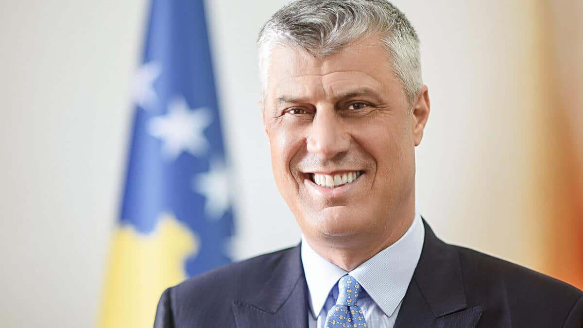 Hashim Thaçi en 2016. Photo : Presidency of Kosovo (Domaine public)