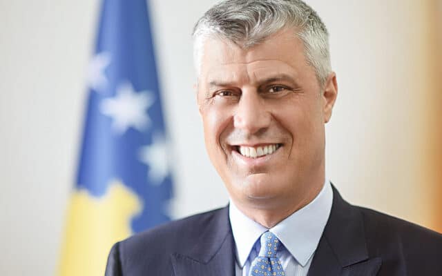 Hashim Thaçi en 2016. Photo : Presidency of Kosovo (Domaine public)