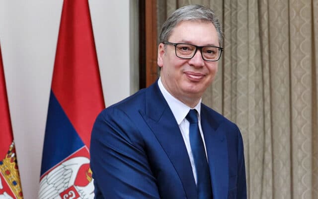 Aleksandar Vučić en février 2026. Photo : Prime Minister's Office, Government of India (GODL)