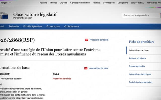 Entrisme islamiste : Bruxelles ouvre enfin les yeux, Berne regarde ailleurs ?